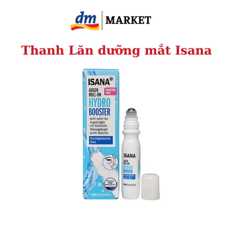 Thanh Lăn Dưỡng Mắt Isana Hydro - Gel Massage Giảm Quầng Thâm, Bọng Mắt, Cung Cấp Độ Ẩm, Made in Germany, 30ml