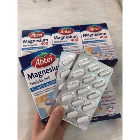 Viên uống Abtei Magnesium 30 viên - Khoáng chất hỗ trợ sức khỏe từ Đức, vitamin tổng hợp chất lượng cao