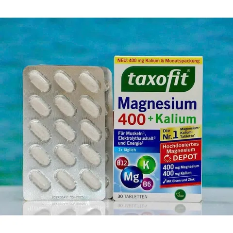 Vitamin Tổng Hợp Magie 400 + Kalium Taxofit - Hàng Đức Chính Hãng - Hộp 30 Viên, Ngày Mới 316810