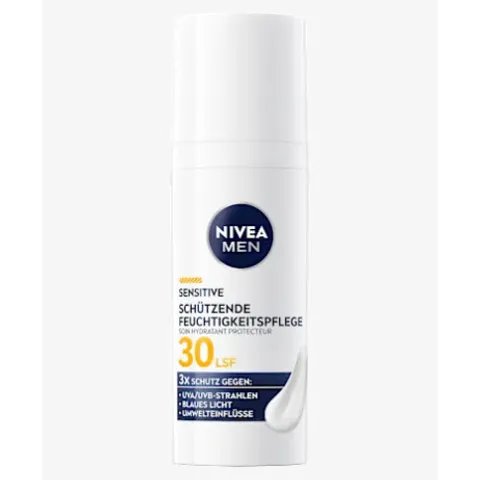 Kem chống nắng Nivea Men SPF30 50ml - Dưỡng ẩm, Bảo vệ da trước UVA/UVB và ánh sáng xanh, Không nhờn, Dùng hàng ngày, Dành cho da nhạy cảm