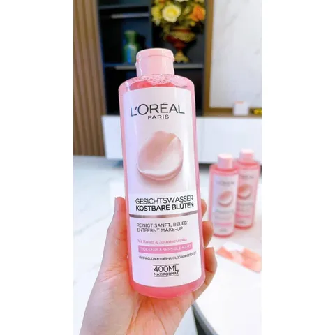 Nước Hoa Hồng Loreal Xách Tay Đức 400ml - Dành Cho Da Khô và Nhạy Cảm, Se Khít Lỗ Chân Lông, Giúp Da Tươi Sáng