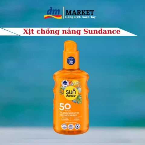 Xịt Chống Nắng Sundace SPF50 200ml - Dạng Nước, Không Bết Dính, Ngăn Ngừa Tia UVA/UVB, Hương Thơm Quyến Rũ, Khô Nhanh Sau Khi Xịt