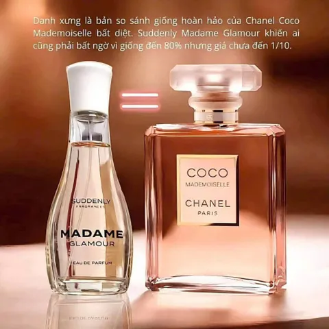 Nước hoa Suddenly Madam Glamour EDP 50ml - Dub của Chanel Coco Mademoiselle, Hương nước hoa quyến rũ nữ tính từ Đức