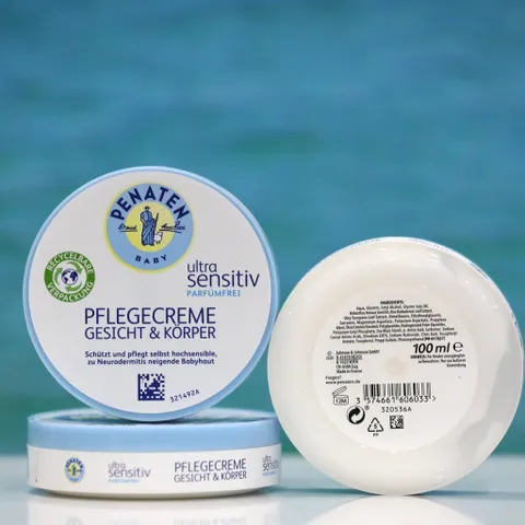Kem Dưỡng Ẩm Penaten Baby Ultra Sensitiv 100ml - Chăm Sóc Da Nhạy Cảm Cho Trẻ Sơ Sinh, Không Hương Liệu, An Toàn, Thân Thiện Với Môi Trường