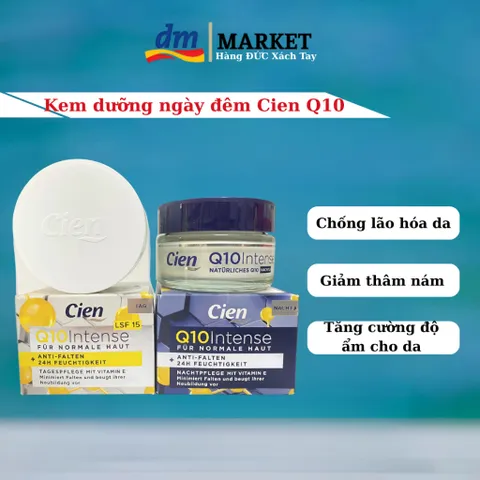 Kem Dưỡng Da Ngày Đêm Cien Q10 - Chống Lão Hóa, Cung Cấp Độ Ẩm, Giảm Nếp Nhăn Cho Mọi Loại Da - Hàng Đức Chính Hãng
