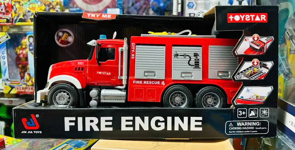 Đồ Chơi Xe Ô Tô Cứu Hỏa Fire Engine 666-93 với Hiệu Ứng Đèn và Âm Thanh - Đồ Chơi giáo dục cho Trẻ Em, Phát Triển Tư Duy Sáng Tạo