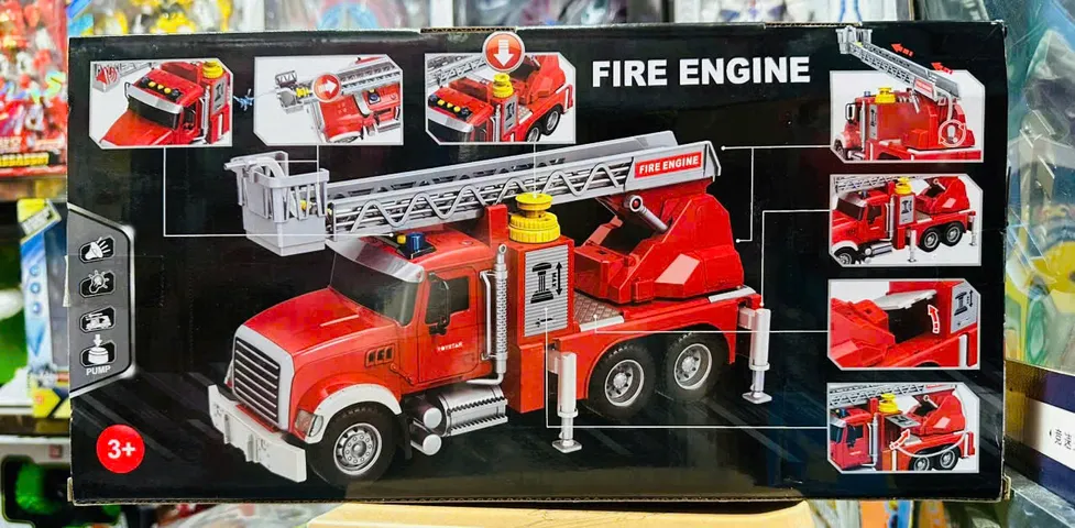 Đồ Chơi Xe Ô Tô Cứu Hỏa Fire Engine 666-93 với Hiệu Ứng Đèn và Âm Thanh - Đồ Chơi giáo dục cho Trẻ Em, Phát Triển Tư Duy Sáng Tạo