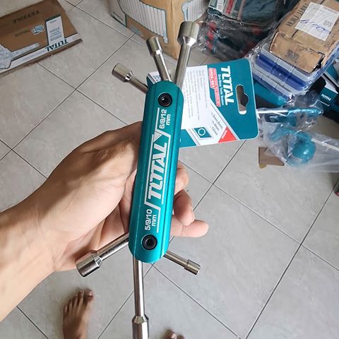 Bộ chìa lục giác Total THFND061 - 6 Chi Tiết 5-12mm, Thép CR-V Bền Chắc, Tiện Lợi Cho Việc Sửa Chữa Gia Đình