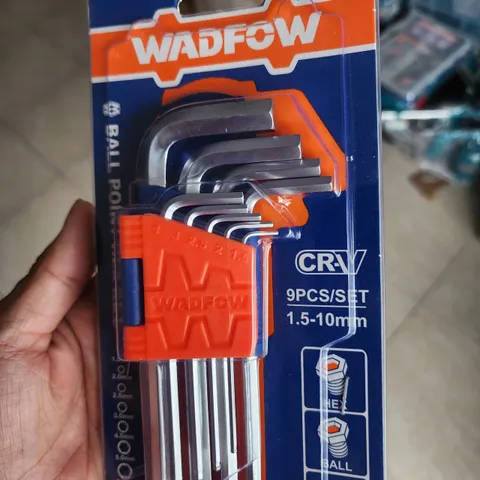 Bộ lục giác đầu bi 9 chi tiết Wadfow WHK2291 (1.5-10mm) - Dụng cụ cầm tay chất lượng cao, thép CR-V, dễ sử dụng cho sửa chữa và lắp ráp.