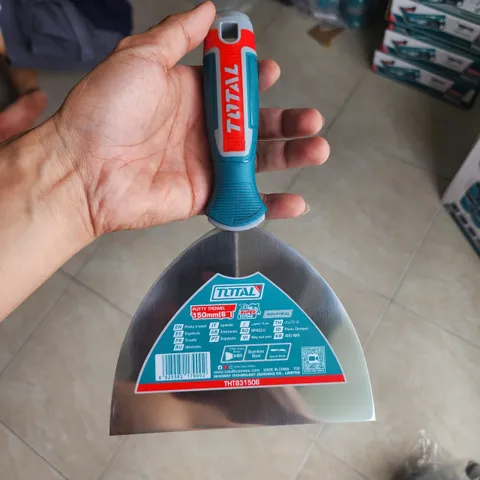 Xẻng Trát Sủi Hồ Total THT831506 150mm - Dụng Cụ Cầm Tay Bền Chắc, Phù Hợp Cho Thợ Xây Dựng và Cải Tạo Bề Mặt