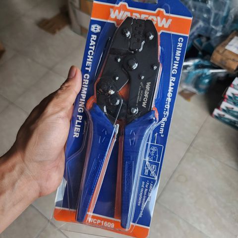 Kìm bấm cos Wadfow WCP1609 - 0.5-6mm, tay cầm nhựa ABS, thiết kế tiện lợi, điều chỉnh lực bấm cho mối kết nối an toàn.