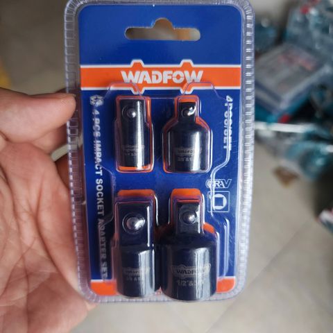 Bộ chuyển đầu nối tuýp Wadfow WMS6404 - Bộ 4 chi tiết chất liệu thép hợp kim bền bỉ, hỗ trợ sửa chữa ô tô và cơ khí linh hoạt