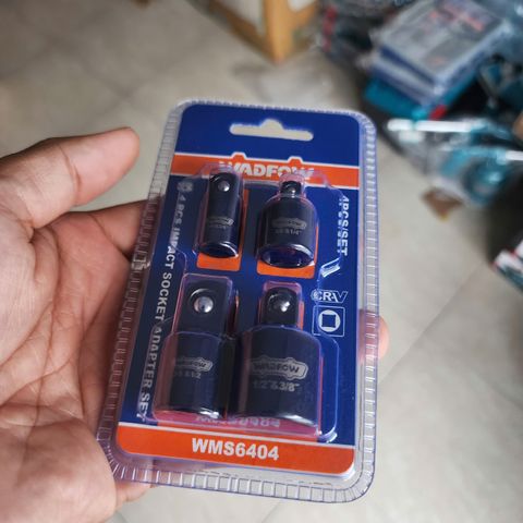 Bộ chuyển đầu nối tuýp Wadfow WMS6404 - Bộ 4 chi tiết chất liệu thép hợp kim bền bỉ, hỗ trợ sửa chữa ô tô và cơ khí linh hoạt