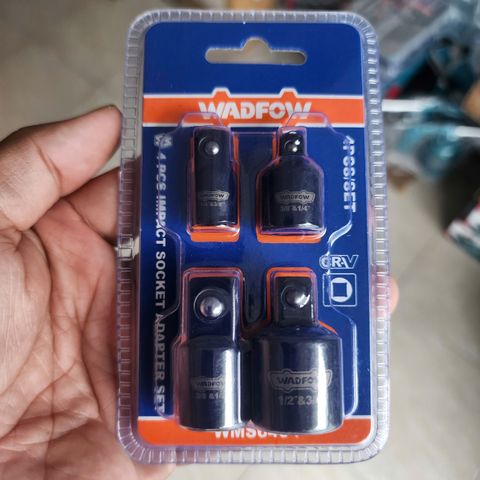 Bộ chuyển đầu nối tuýp Wadfow WMS6404 - Bộ 4 chi tiết chất liệu thép hợp kim bền bỉ, hỗ trợ sửa chữa ô tô và cơ khí linh hoạt