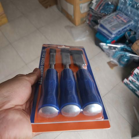 Bộ 3 Đục Gỗ Wadfow WWC2203 - Kích Thước 12mm 19mm 25mm, Dụng Cụ Cầm Tay Tiện Dụng Cho Nghệ Thuật Gỗ