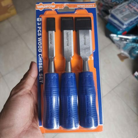 Bộ 3 Đục Gỗ Wadfow WWC2203 - Kích Thước 12mm 19mm 25mm, Dụng Cụ Cầm Tay Tiện Dụng Cho Nghệ Thuật Gỗ