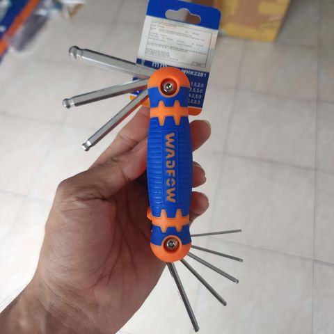 Bộ Lục Giác Đầu Bi 8 Chi Tiết Wadfow WHK2281 (1.5-8mm) - Dụng Cụ Cầm Tay Chất Lượng Cao Cho Sửa Chữa Cơ Khí và DIY