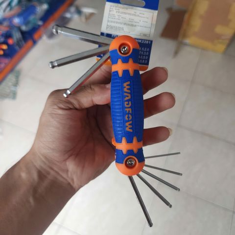 Bộ Lục Giác Đầu Bi 8 Chi Tiết Wadfow WHK2281 (1.5-8mm) - Dụng Cụ Cầm Tay Chất Lượng Cao Cho Sửa Chữa Cơ Khí và DIY