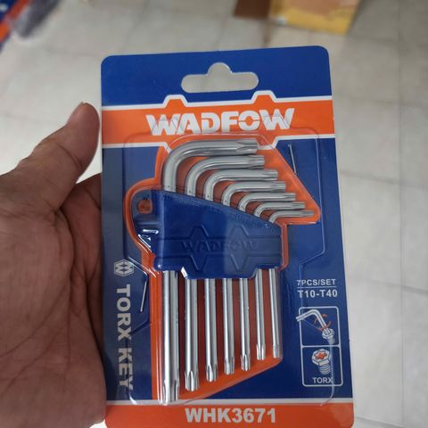 T10-T40 Bộ lục giác đầu sao 7 chi tiết Wadfow WHK3671
