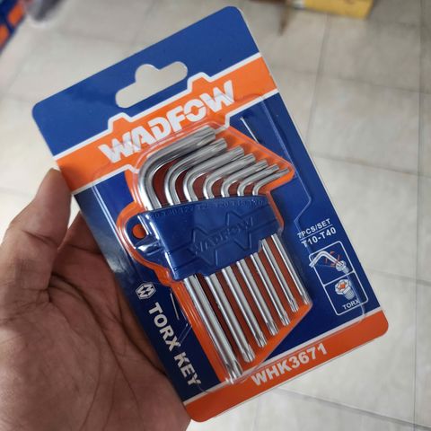 T10-T40 Bộ lục giác đầu sao 7 chi tiết Wadfow WHK3671