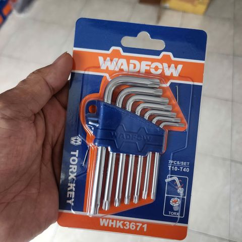 T10-T40 Bộ lục giác đầu sao 7 chi tiết Wadfow WHK3671
