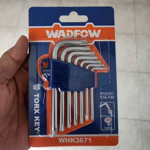 T10-T40 Bộ lục giác đầu sao 7 chi tiết Wadfow WHK3671
