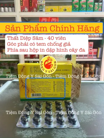 Thất Diệp Sâm 40 Viên - Hỗ Trợ Xương Khớp, Giảm Đau Nhức, Viêm Khớp - Sản Phẩm Chính Hãng Từ Malaysia