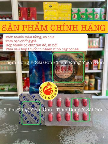 THOÁI CỐT HOÀN - Viên Uống Giảm Đau Nhức Xương Khớp - Hỗ Trợ Điều Trị Đau Viêm Khớp - Hộp 20 Viên Chính Hãng