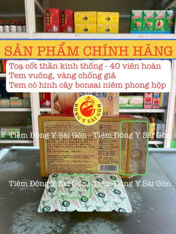 Tọa Cốt Thần Kinh Thống Hộp 40 Viên - Thực Phẩm Chức Năng Hỗ Trợ Giảm Đau Nhức Xương Khớp Chính Hãng