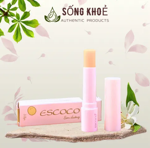 Son Dưỡng Gấc Escoco Vietnam - Dưỡng Ẩm Tự Nhiên, Chống Oxy Hóa, An Toàn Với Dầu Gấc & Vitamin E - Thoa Mỗi Ngày Để Môi Mềm Mại