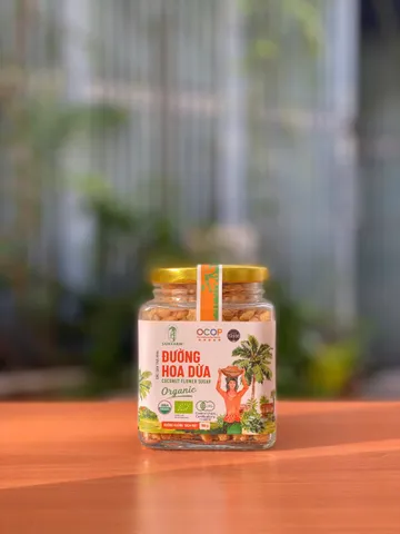 Đường hoa dừa organic tự nhiên 100% - Giảm đường huyết, bổ sung năng lượng, thích hợp cho chế độ ăn kiêng và người tiểu đường - 150g, 300g, 1kg