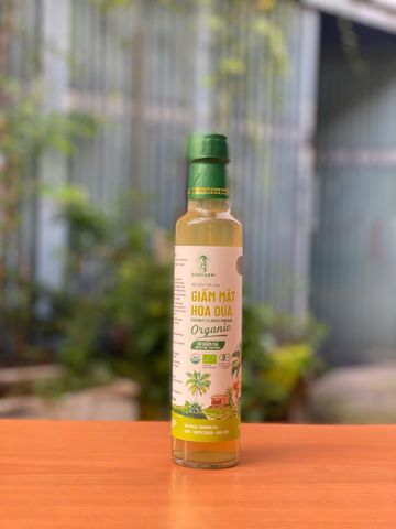 Giấm Mật Hoa Dừa Hữu Cơ Sokfarm - Giấm Chua Tự Nhiên Giàu Lợi Khuẩn và Enzyme, An Toàn, Dễ Dùng Trong Ẩm Thực