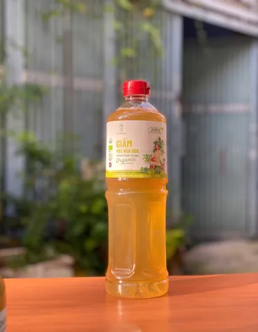 Giấm Mật Hoa Dừa Hữu Cơ Sokfarm - Giấm Chua Tự Nhiên Giàu Lợi Khuẩn và Enzyme, An Toàn, Dễ Dùng Trong Ẩm Thực