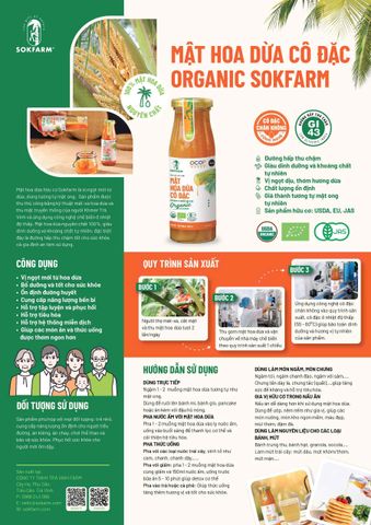 Mật Hoa Dừa Cô Đặc Organic - Chất Tạo Ngọt Tự Nhiên, Thay Thế Đường, Dinh Dưỡng, Phù Hợp Với Người Ăn Kiêng và Người Tiểu Đường