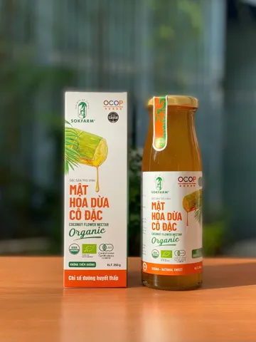 Mật Hoa Dừa Cô Đặc Organic - Chất Tạo Ngọt Tự Nhiên, Thay Thế Đường, Dinh Dưỡng, Phù Hợp Với Người Ăn Kiêng và Người Tiểu Đường
