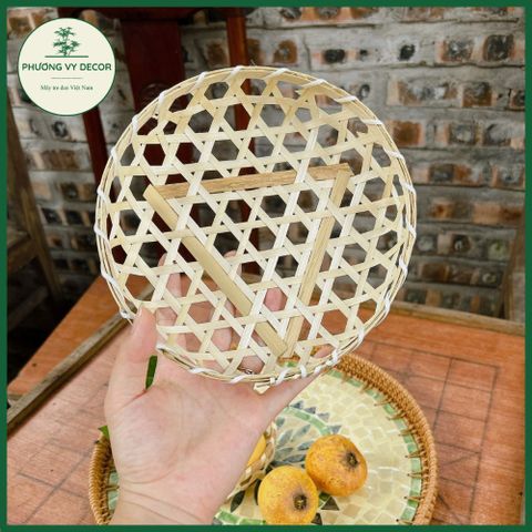 Làn Tre Đan Trang Trí - Khay Đựng Bánh Kẹo & Hoa Quả Phương Vy Decor, Sản Phẩm Thủ Công Thân Thiện Môi Trường