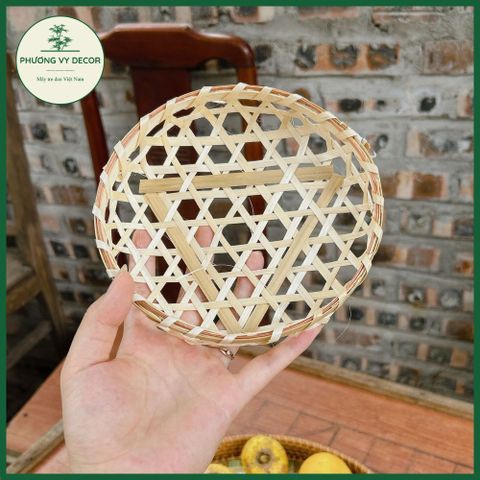 Làn Tre Đan Trang Trí - Khay Đựng Bánh Kẹo & Hoa Quả Phương Vy Decor, Sản Phẩm Thủ Công Thân Thiện Môi Trường