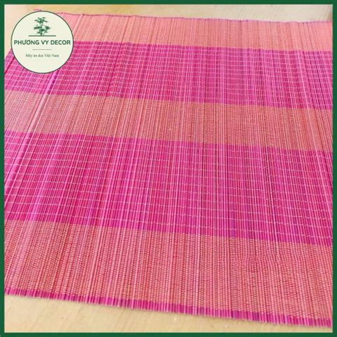 Mành Tăm Trang Trí Nhiều Màu - Khăn Trải Bàn, Phụ Kiện Chụp Ảnh Khổ 30x40cm - Dệt Chắc Chắn Từ Tăm Tre