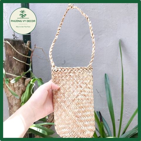 Túi Có Cói Tự Nhiên Đựng Nước - Túi Xách Thân Thiện Với Môi Trường Phương Vy Decor - Trang Trí Độc Đáo, Tiện Lợi
