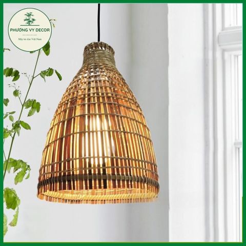 Chao Đèn Tre Hình Bán Đảo Trang Trí Cafe, Sân Vườn - Đèn Nghệ Thuật Thân Thiện Với Thiên Nhiên, Giá Rẻ