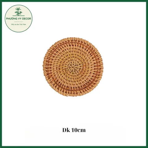Tấm Lót Ly Cốc Bằng Mây Guột - Phụ Kiện Decor Chụp Ảnh, Lót Nồi, Lót Hoa Thủ Công Xinh Xắn cho Bàn Ăn