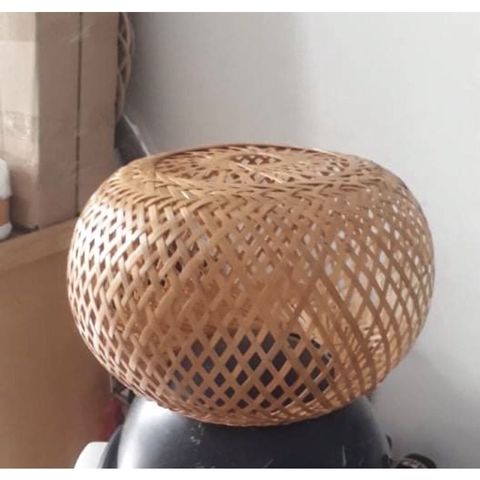 Đèn thả trần mây tre hình tròn 1 lớp - Trang trí nhà cửa, quán ăn, cafe - Handmade chất lượng cao từ tre tự nhiên