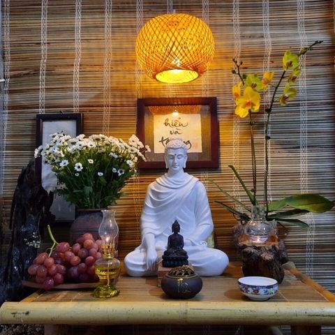 Đèn thả trần mây tre hình tròn 1 lớp - Trang trí nhà cửa, quán ăn, cafe - Handmade chất lượng cao từ tre tự nhiên