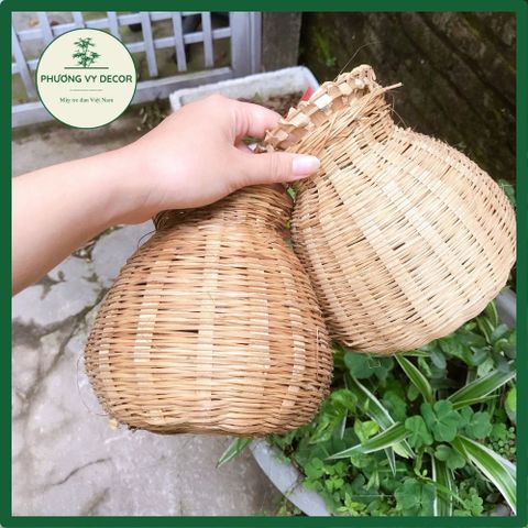 Giỏ Cua Tre Trang Trí Nhà Hàng - Giỏ Cá Thủ Công Bền Vững Dành Cho Tiểu Cảnh Và Trang Trí Mầm Non Phương Vy Decor