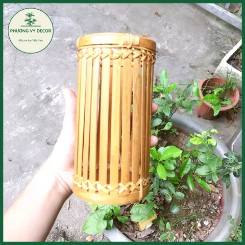 Ống Đũa Tre Trang Trí - Lọ Cắm Hoa Không Mốc, Thân Thiện Với Môi Trường, Đồ Gia Dụng Nhà Bếp Thủ Công Mỹ Nghệ