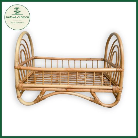 Giường Mây Tre Cho Thú Cưng - Giường Pet Tự Nhiên Xinh Xắn Kích Thước 50x37x29cm - Sản Phẩm Trang Trí Chăm Sóc Thú Cưng