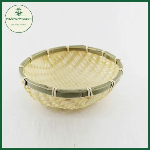 Rổ Tre Mini Đựng Gia Vị và Đồ Trang Trí - Khay Tre Tự Nhiên Phương Vy Decor, Phụ Kiện Chụp Ảnh Độc Đáo