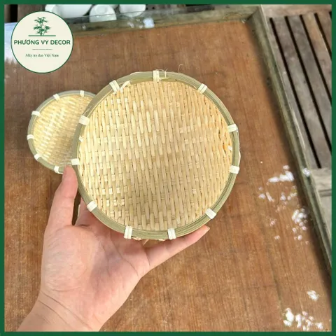 Rổ Tre Mini Đựng Gia Vị và Đồ Trang Trí - Khay Tre Tự Nhiên Phương Vy Decor, Phụ Kiện Chụp Ảnh Độc Đáo