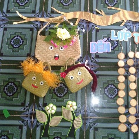 Túi Cói Đựng Đồ Đi Chợ - Bị Cói Handmade Thân Thiện Môi Trường, Trang Trí Độc Đáo, Màu Cói Tự Nhiên