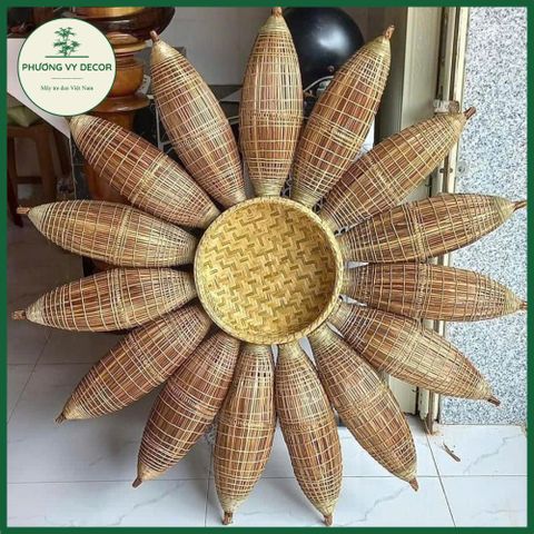 Đồ Trang Trí Cá Mini Trung Thu - Đồ Chơi Ngày Tết, Phụ Kiện Chụp Ảnh Bé, Thủ Công Từ Lạt Tre, Decor Độc Đáo